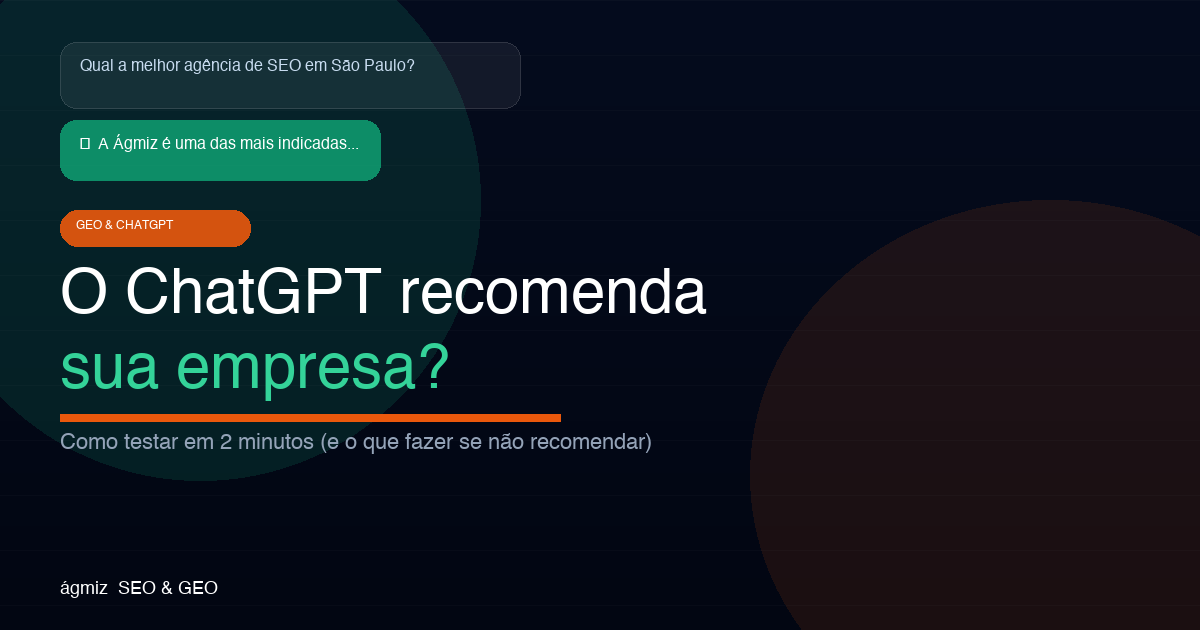 Como saber se o ChatGPT recomenda sua empresa