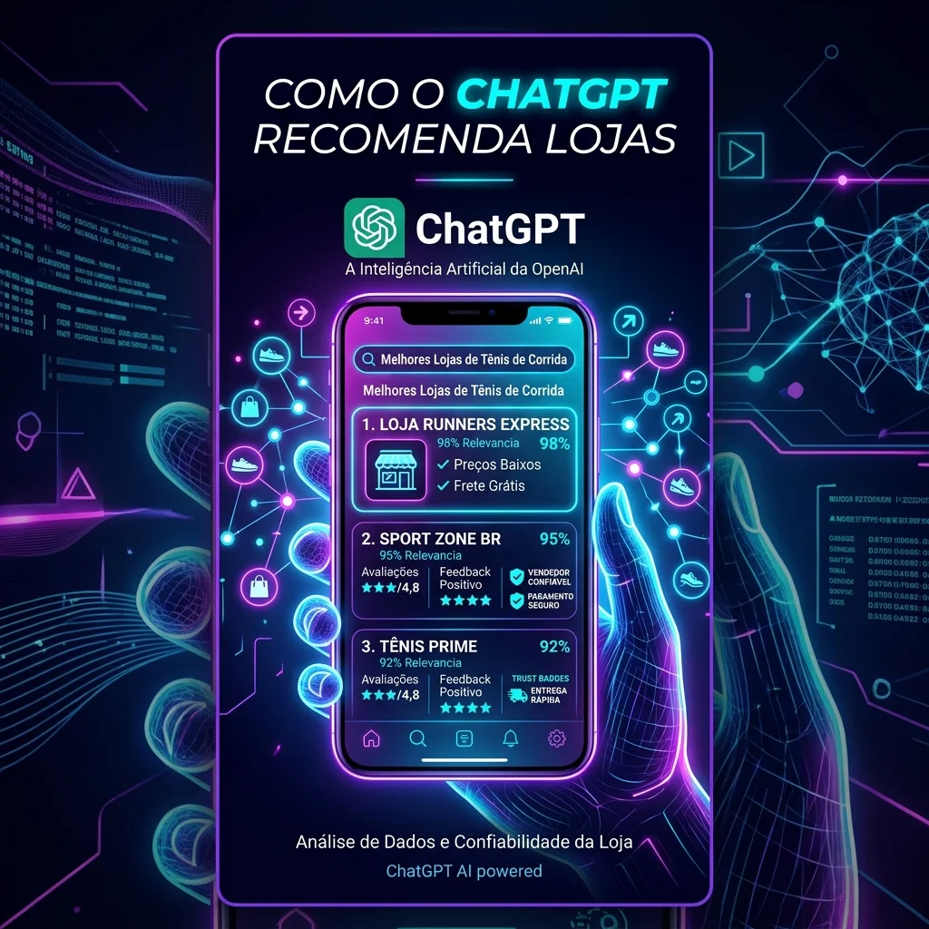 Como o ChatGPT escolhe quais lojas e marcas recomendar?