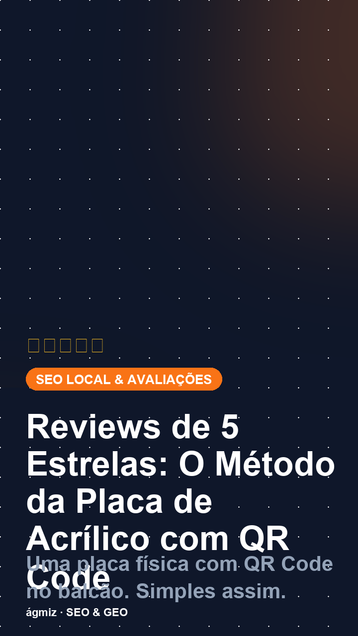 Reviews de 5 Estrelas: O método da placa de acrílico com QR Code